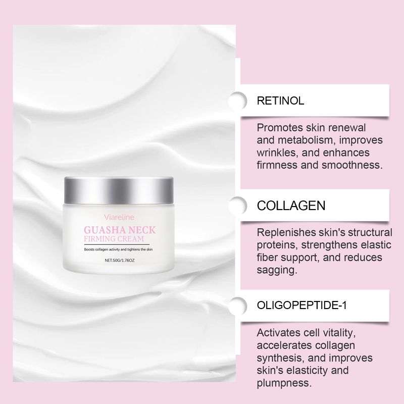 VIARELINE Nourishing Gentle Neck Skin Hydrating Soft And Delicate Care Moisturizing Cream_voghion.com