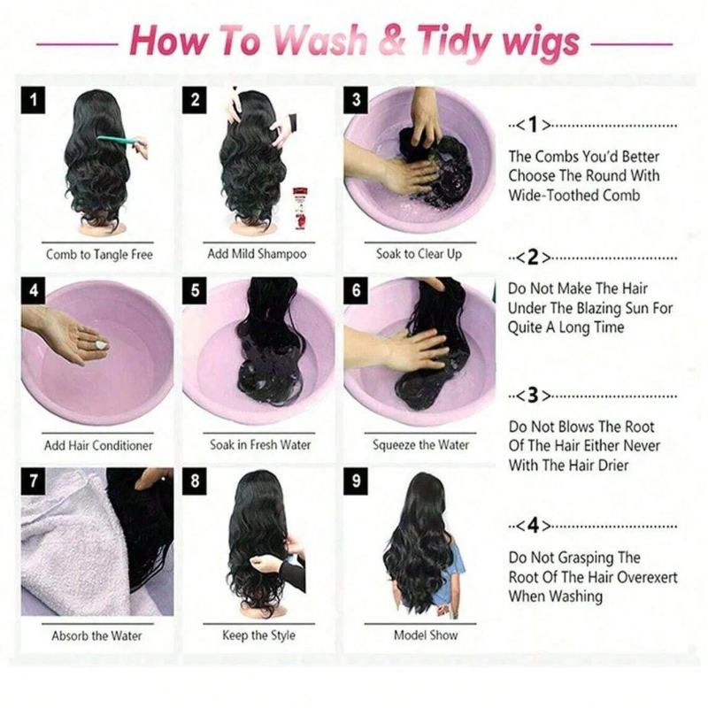 Parrucca frontale in pizzo da 8-16 pollici con capelli umani, onda profonda, parte a T, ricci profondi, parrucche corte, parrucche brasiliane pre-pizzicate, chiusura Remy per donne_voghion.com