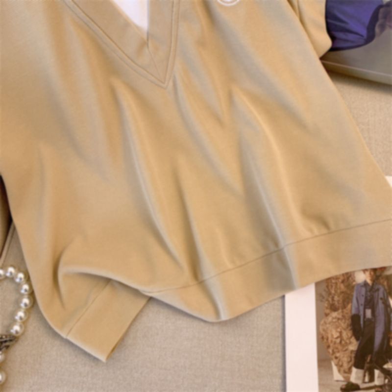 Moteriški drabužiai laisvalaikio viršutiniai drabužiai ir šortai, dviejų dalių kostiumai, dideli dydžiai, stori MM, laisvi, liekninantys, mėsą dengiantys sportiniai kostiumai moterims_voghion.com