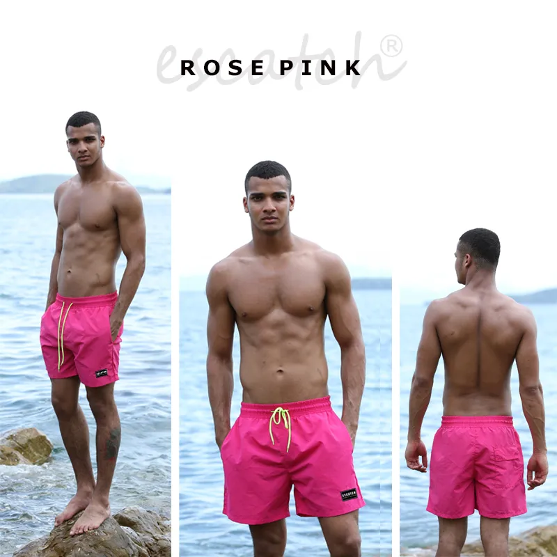Badebekleidung, Badehose, Strand-Boardshorts, Badehose, Badeanzüge, Herren, Laufsport, Surfshorts_voghion.com