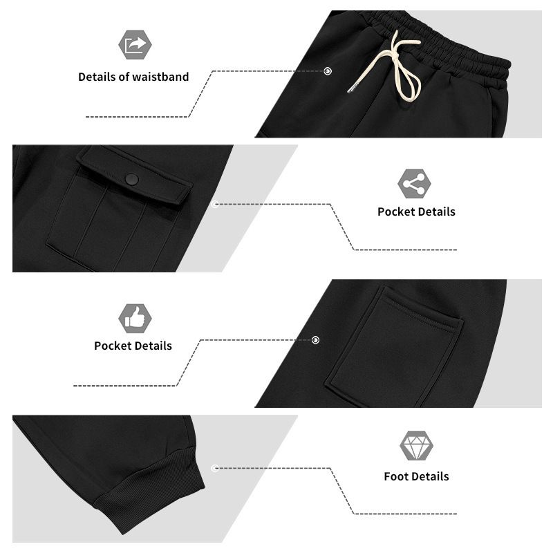 Schwere Cargohose mit Fleecefutter für Herren – Winter-Workwear-Stil, entspannte Passform, Multi-Taschen-Design, Ganzjahreskomfort (S-XXXL)_voghion.com