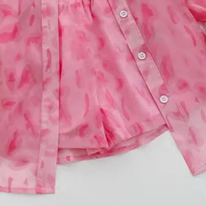 Bear Leader Sommeranzug Sonnenschutzjacke + Shorts Zweiteiliges Mädchen Dünnschliff Kinderbekleidungsset_voghion.com