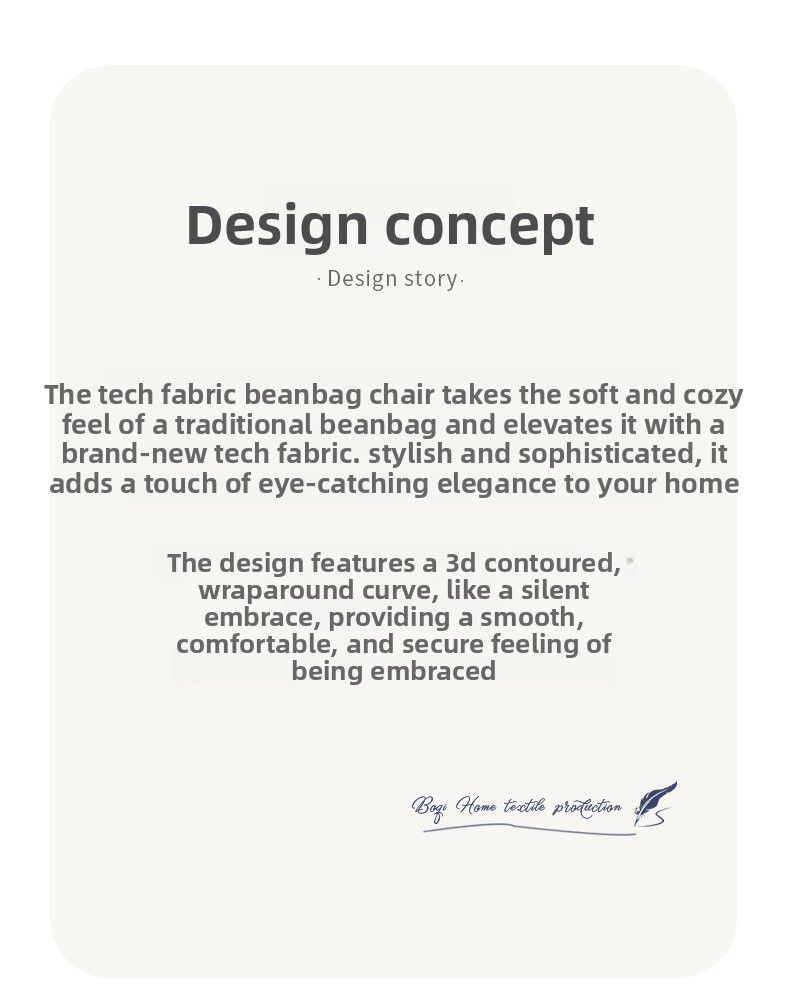 Fodera impermeabile Tech Cover per divano in tessuto Lazy Bean Bag_voghion.com