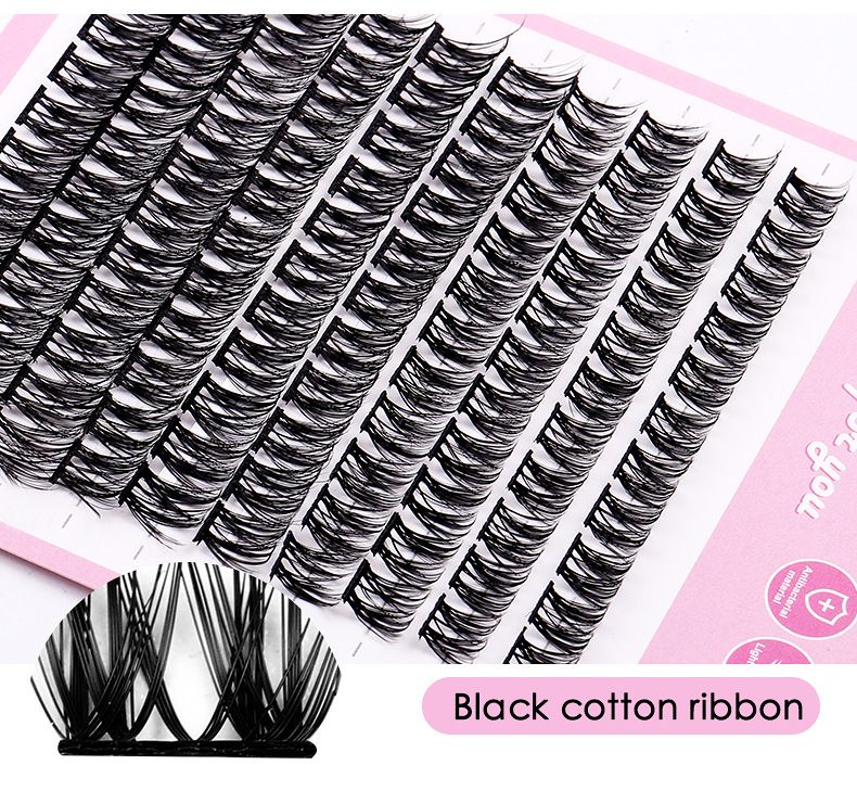 Falsche Wimpern Geteilte Künstliche Wimpern Einzelner Cluster Große Kapazität Tägliches Make-up Transplantierte Wimpern_voghion.com