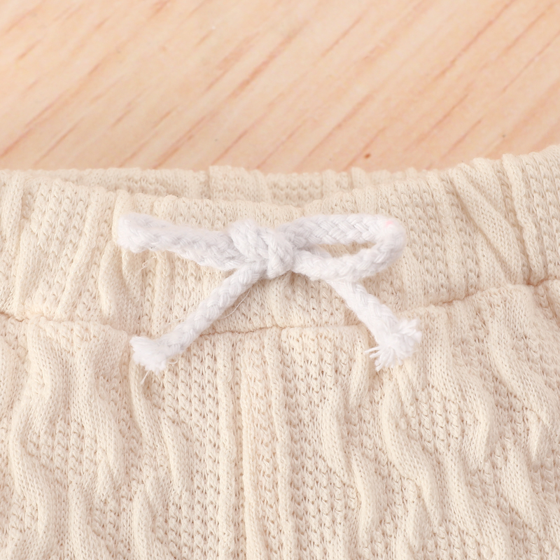 Abbigliamento per bambini, top a maniche lunghe per bambini, stagione autunnale e invernale, e pantaloni twist, set di due pezzi in tinta unita_voghion.com