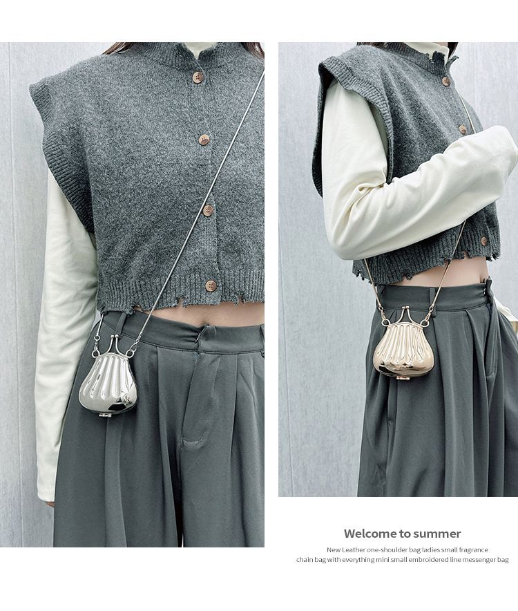 Mini porte-monnaie en métal avec rouge à lèvres – Portefeuille bandoulière tendance pour femme avec différents motifs_voghion.com