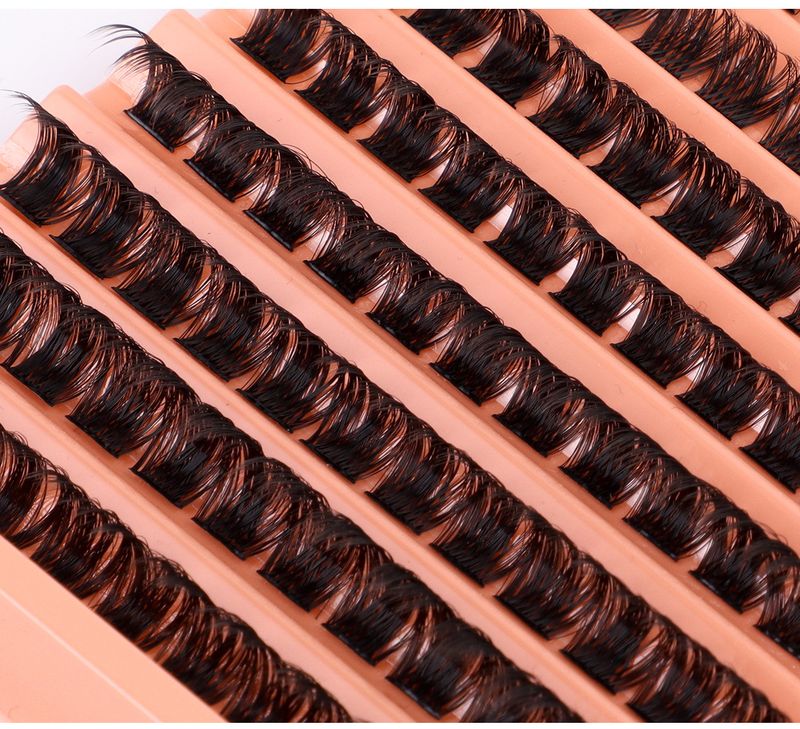 3D Western Style False Eyelashes Hot Melt Cluster Fluffy Dense Self-Application Lash Extensions Volume For Deep Eye Contour_voghion.com