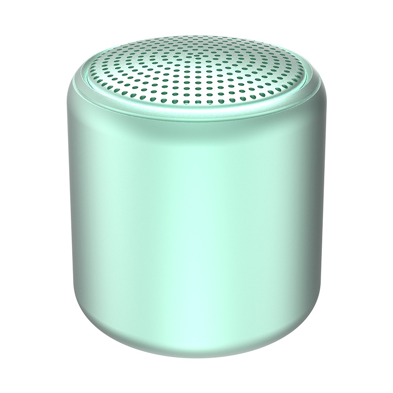 2024 New Macaron Metal Speaker Gift Mini Bluetooth Circular Subwoofer Outdoor Convenient_voghion.com