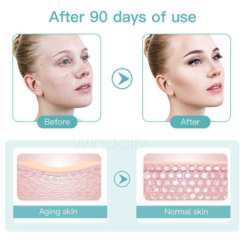 Minimáquina Hifu 3 en 1, dispositivo de belleza facial con ultrasonido RF EMS, reafirmante de rostro y cuello, rejuvenecimiento de la piel, producto para el cuidado de la piel_voghion.com