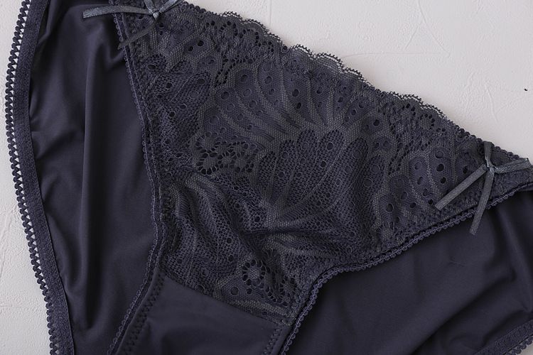 Ondergoed Laagbouw naadloze damesslip van ijszijde met geborduurde slip_voghion.com