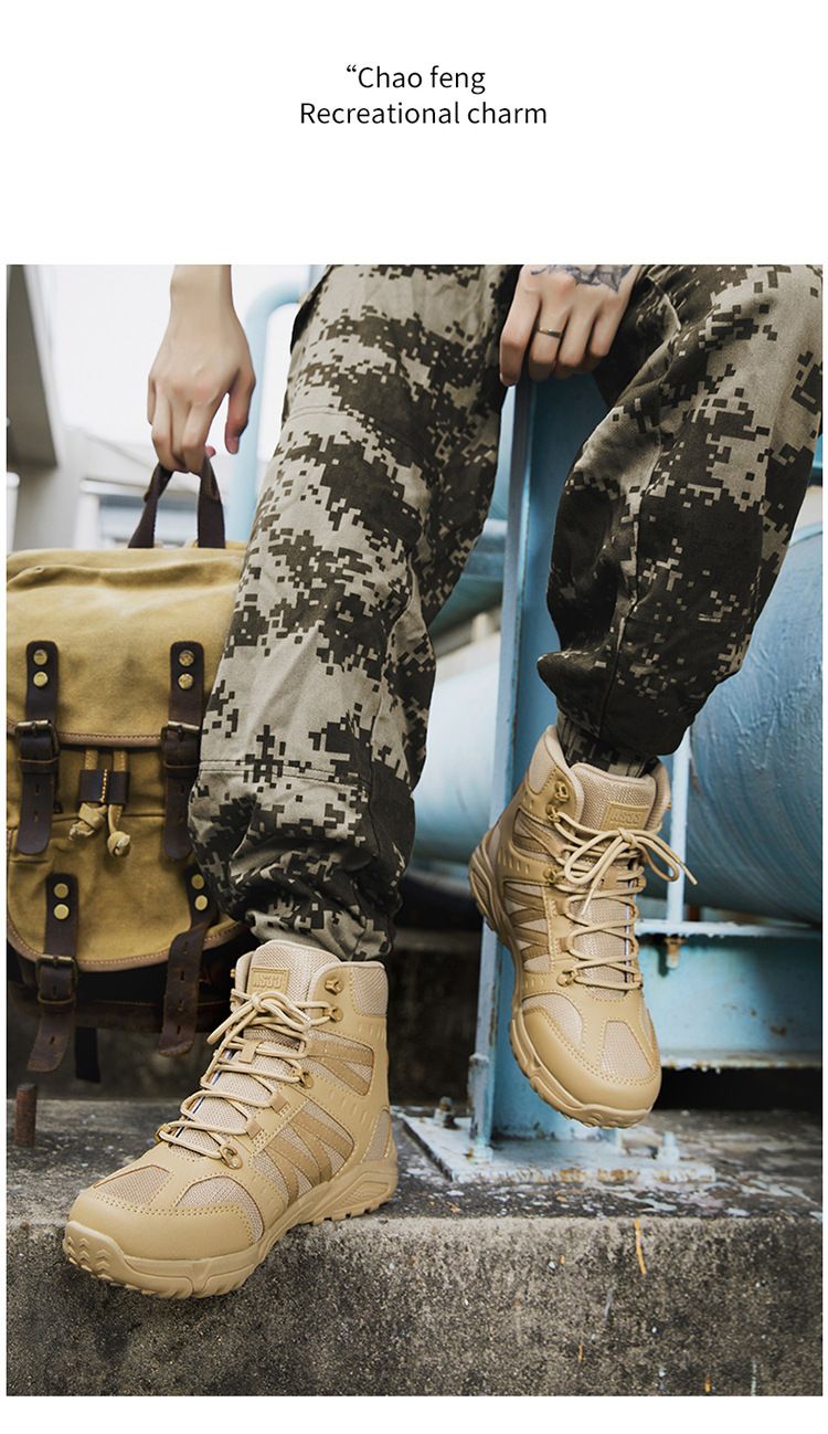 Military Boots For Tactical Boots Men's And Women's Combat Boots Hiking Boots Camping Boots Wear Resistant Outdoor Shoes_voghion.com