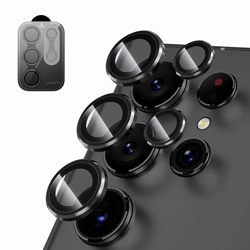 Für Samsung Galaxy S25 Ultra Plus S23 S24 Ultra Kameraobjektivschutz Gehärtetes Glas Kameraabdeckung Displayschutz Metallkratz_voghion.com