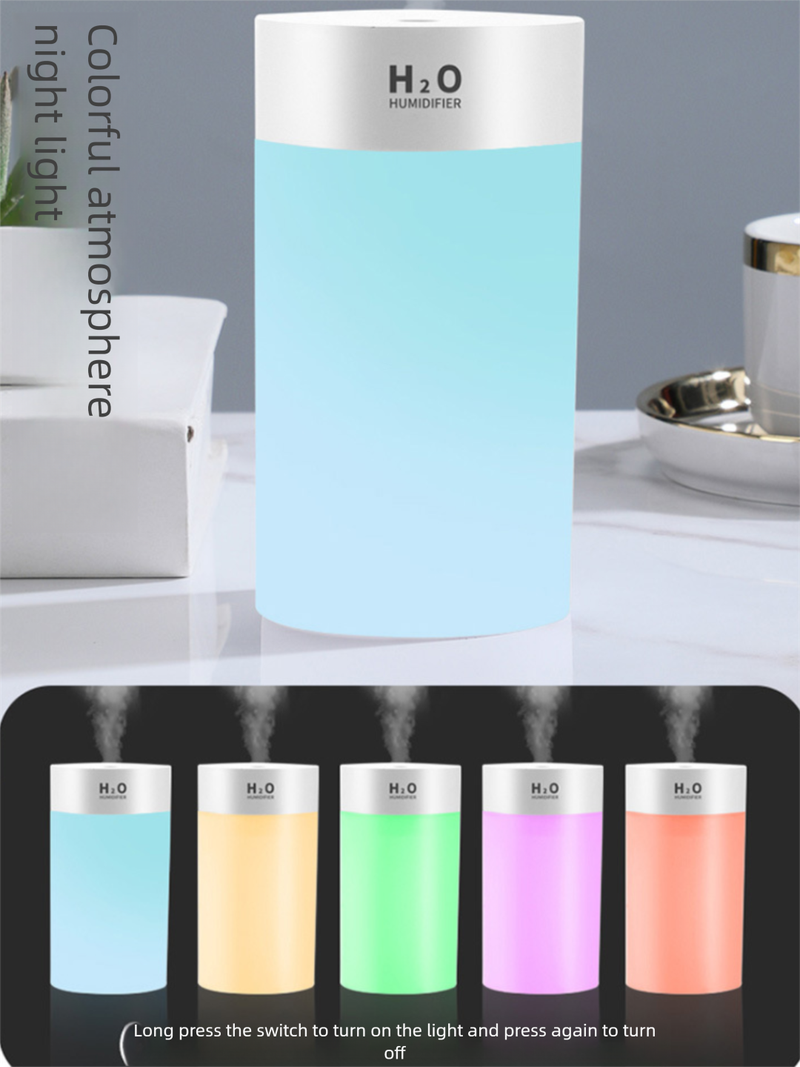 Car Humidifier 400ml Small Portable Rechargeable Wireless Aroma Diffuser For Students Home Office Bedroom_voghion.com