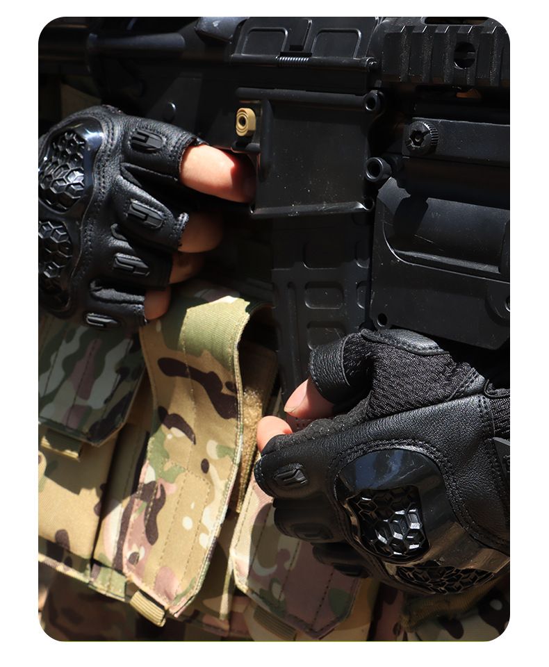 Halbfinger-Taktikhandschuhe Spezialkräfte Fitnesstraining Outdoor Männliche Armee Fans Anti-Rutsch Klettern Verschleißfestes Reiten_voghion.com