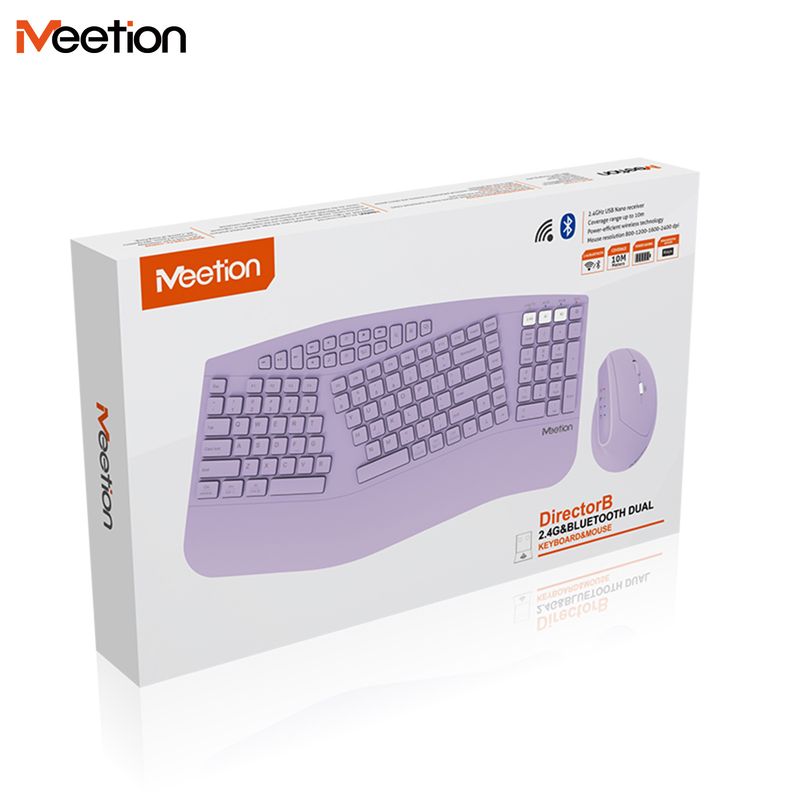 Meetion Mishen Directorb Ergonomische Drahtlose Bluetooth Schlüssel Maus Anzug Lade Stumm Für Home Office_voghion.com