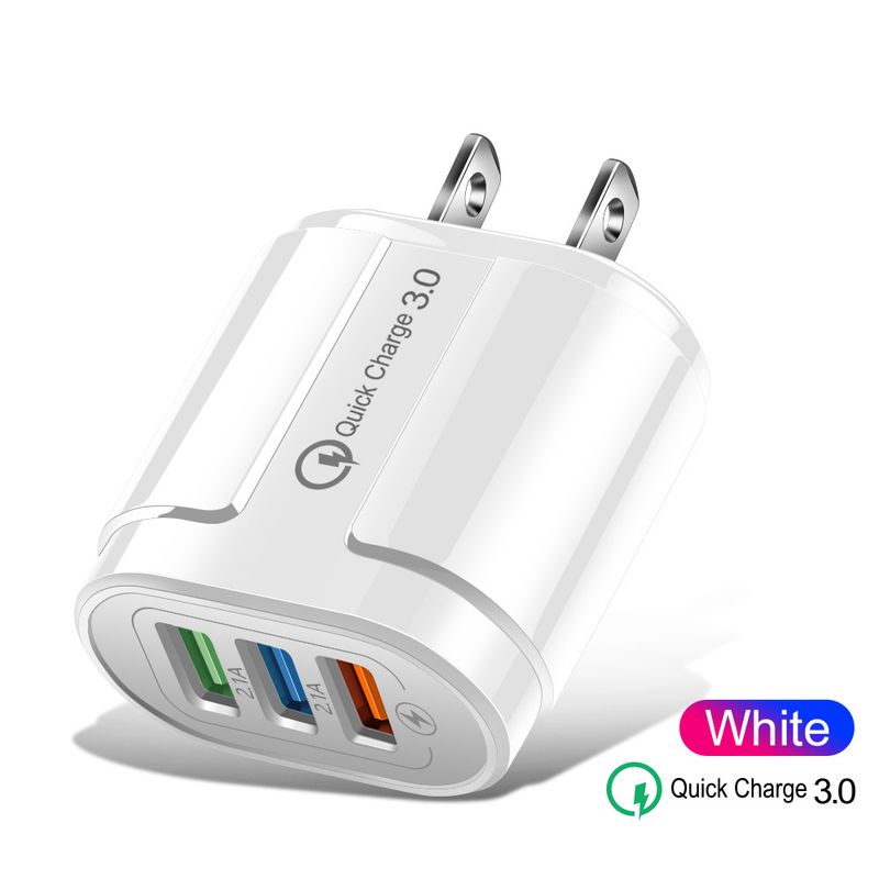 QC3.0 Single Dual Handy-Ladegerät Triple USB Schnelladapter Multi Port 18W Ladekopf_voghion.com