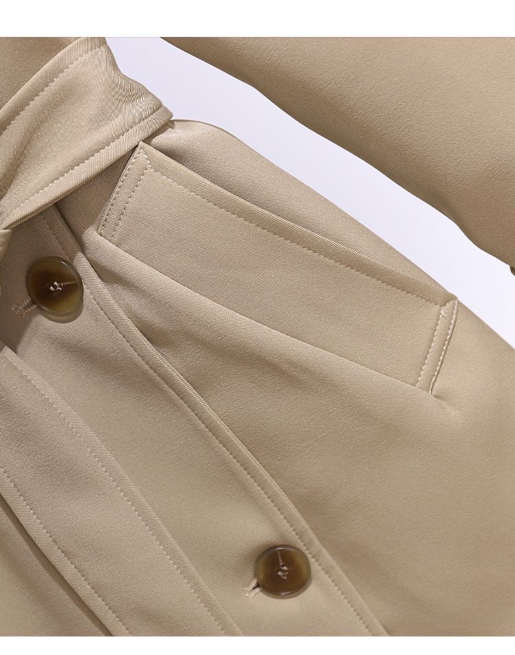 Nouveau manteau coupe-vent court style coréen kaki britannique_voghion.com