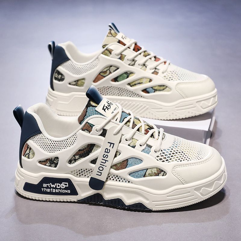 Chaussures pour hommes, chaussures en toile respirantes, petites chaussures blanches pour hommes, chaussures de sport, chaussures décontractées, chaussures de planche_voghion.com