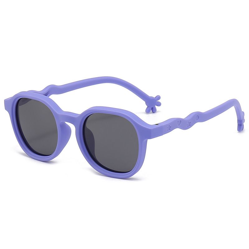 2023 Children's Round Polarizing Glass Student Sunglasses Sun Visors 6-118_voghion.com
