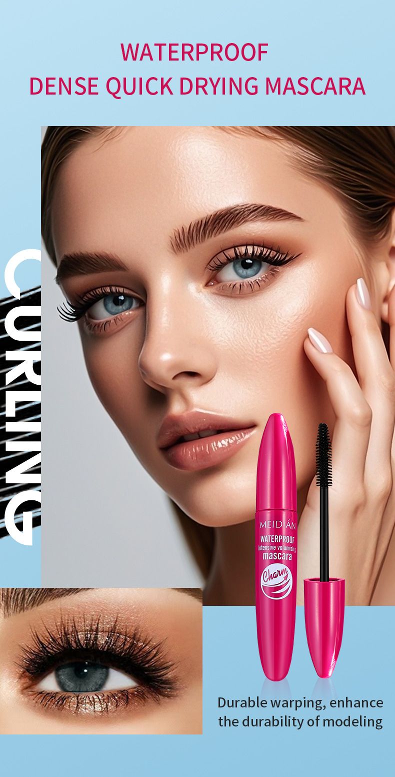 Mascara Meidian Mascara Waterproof, Thick, Curled, Long And Non Smudged Mascara_voghion.com