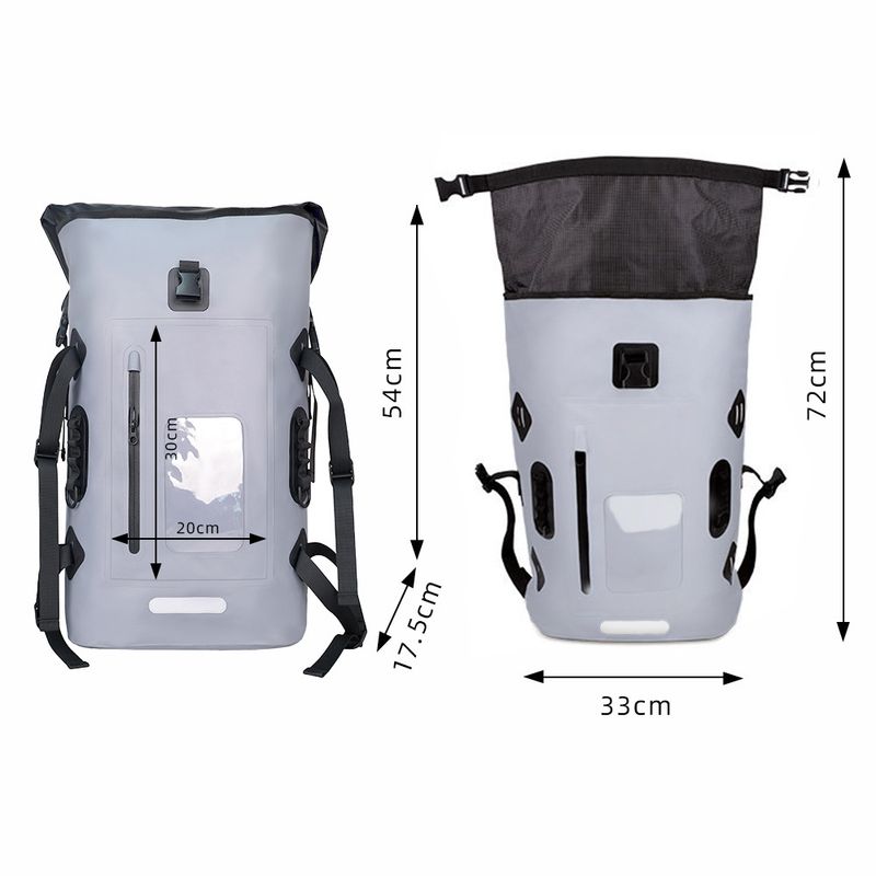 Zaino impermeabile Y32L per kayak da esterno/escursionismo/campeggio/rafting/pesca, borsa impermeabile pieghevole_voghion.com