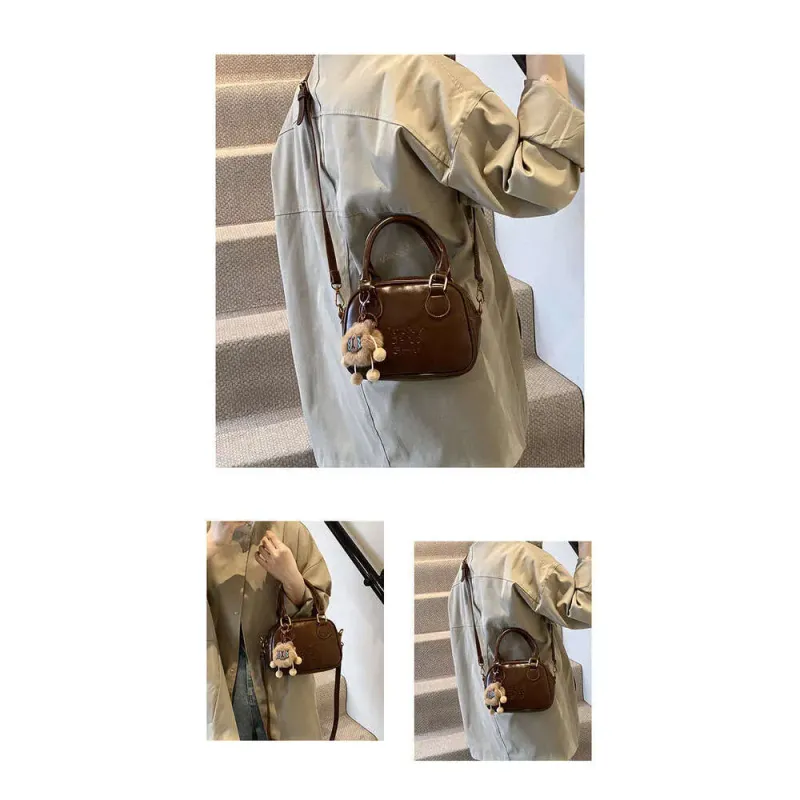2025 New Autumn Winter Fashion Niche Korean Style Solid Color Single Shoulder Crossbody Bag_voghion.com