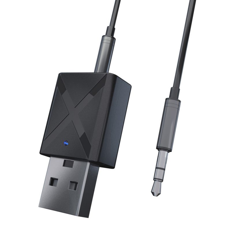KN320 Bluetooth 5.0 USB Mini Stereo Ses Alıcısı Verici AUX RCA USB 3.5mm Jak TV PC Araç Kiti Kablosuz Adaptör_voghion.com