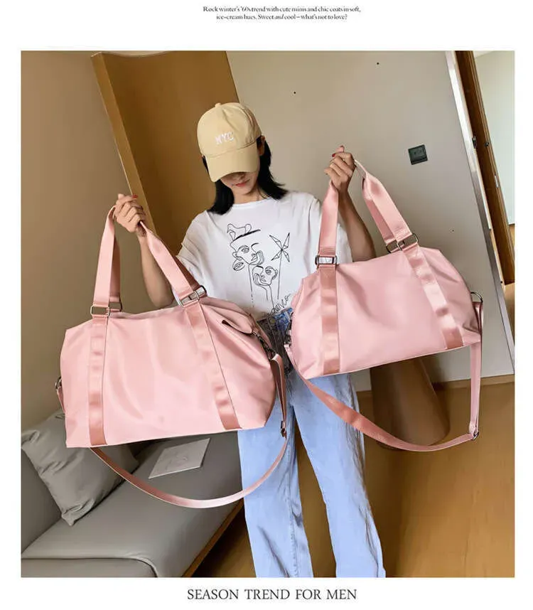 Fitness-Handy-Yoga-Tasche für Frauen mit Nass- und Trockentrennung, wasserdicht, großes Fassungsvermögen, Reisetasche für Kurztrips_voghion.com