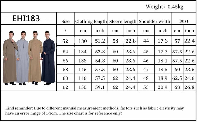 Ramazan Eid Djellaa Erkekler Müslüman Jua Thoe Suudi Arabistan Uzun Karaca Türkiye Kaftan Duai Aaya Elbise Daffah Dishdasha_voghion.com