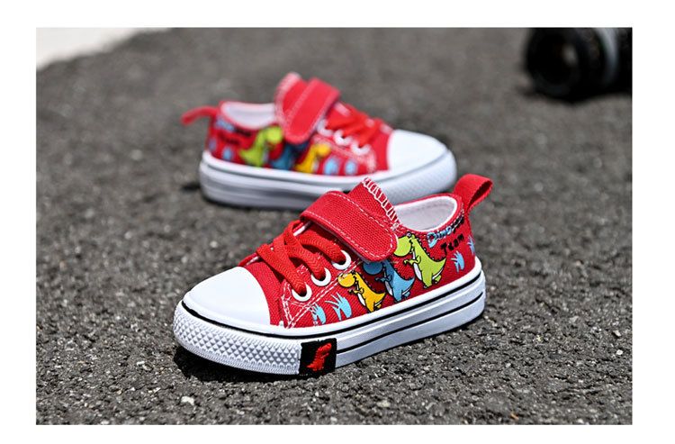 Scarpe basse casual per bambini in tela per ragazzi e ragazze in tela per bambini, sneakers singole traspiranti primaverili e autunnali_voghion.com