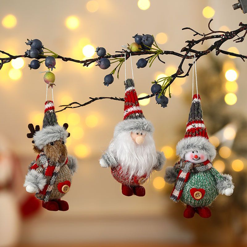 New Colored Fabric Foam Pendant Ornament, Christmas Ornament, Christmas Tree Pendant, Christmas Gift_voghion.com