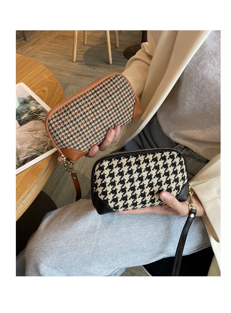 Wallet Card Cases Ladies Handbag Clutch Bag High End Canvas Printed Clutch Bag Fashionable Temperament Large Capacity Mobile Phone Bag_voghion.com