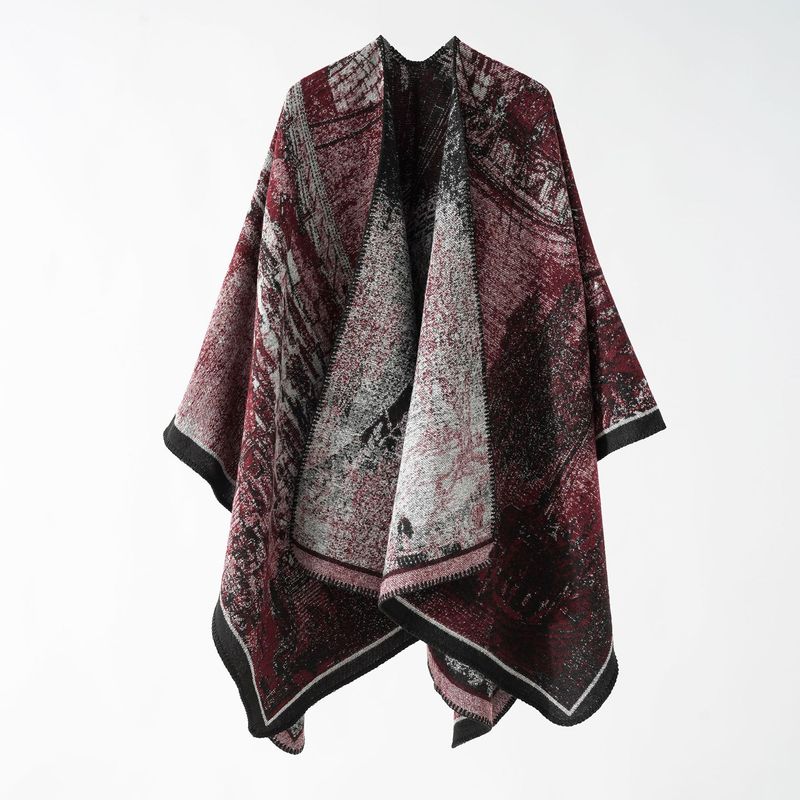 Ethnic στυλ γυναικείο σάλι κασμίρ κάπα με πυκνό κασκόλ για το φθινόπωρο και το χειμώνα_voghion.com