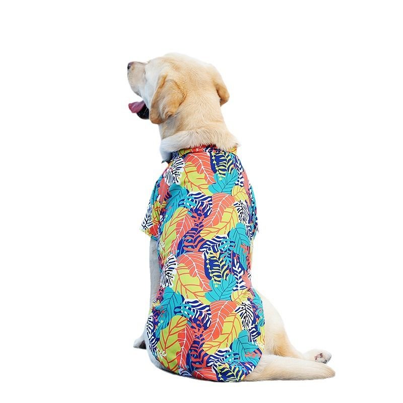 Kleidung für Teddy, Bichon, Zwergspitz, Französische Bulldogge, Katzen, Hunde, Sommer-Hawaiihemd für große Hunde_voghion.com