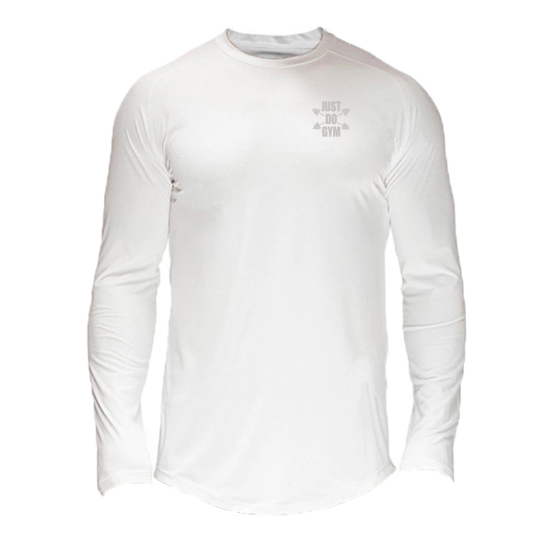 Herren Quick Dry Mesh Langarm T-Shirt Herbst Winter American Tights Laufen_voghion.com