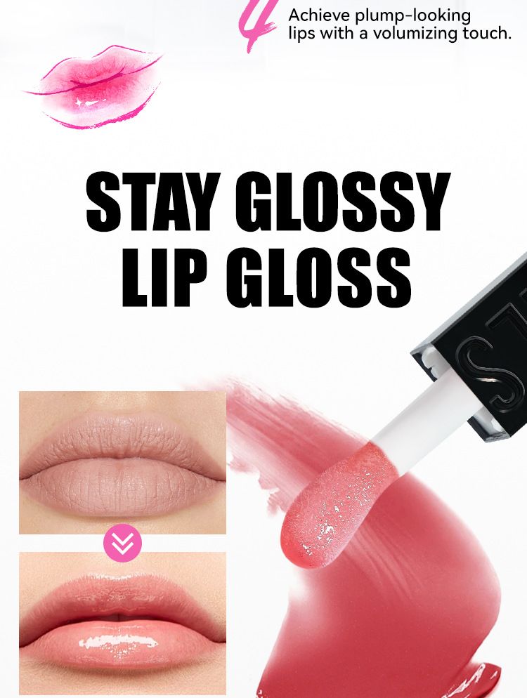 Mirror Water Moisturizing Oil Plumping Pearl Glaze Transparent Lip Gloss_voghion.com