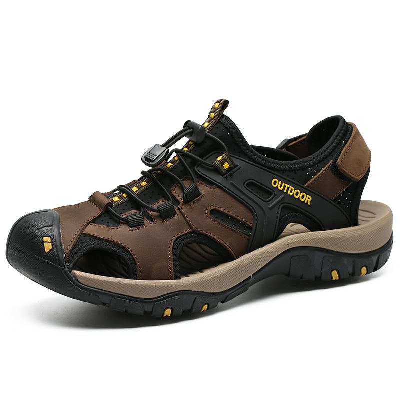 Ongeëvenaarde kwaliteit Four Seasons Outdoor Baotou sandalen, grote maten, strandschoenen voor heren, cool 7239_voghion.com