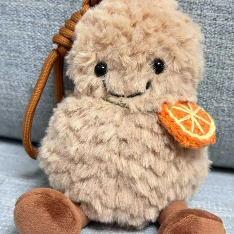 2 Jelly Cat Kawaii Plüschtiere, Cartoon-Puppen, Kindergeschenke, lustige Schlüsselanhänger zum Befestigen an Handys oder Taschen_voghion.com