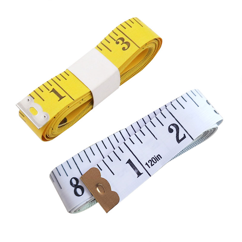 3 meter PVC fibermålebånd blød lineal fortykket beklædningsgenstand skrædderlineal bryst og taljemålebånd_voghion.com