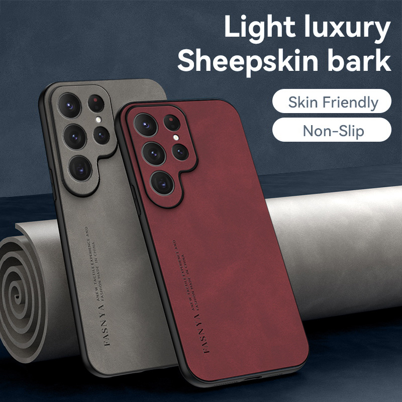 Custodia ibrida in pelle PU per Samsung Galaxy S23 S22 Ultra S21 Plus A14 A34 A54 5G A13 A32 Cover antiurto per telefono touch skin_voghion.com