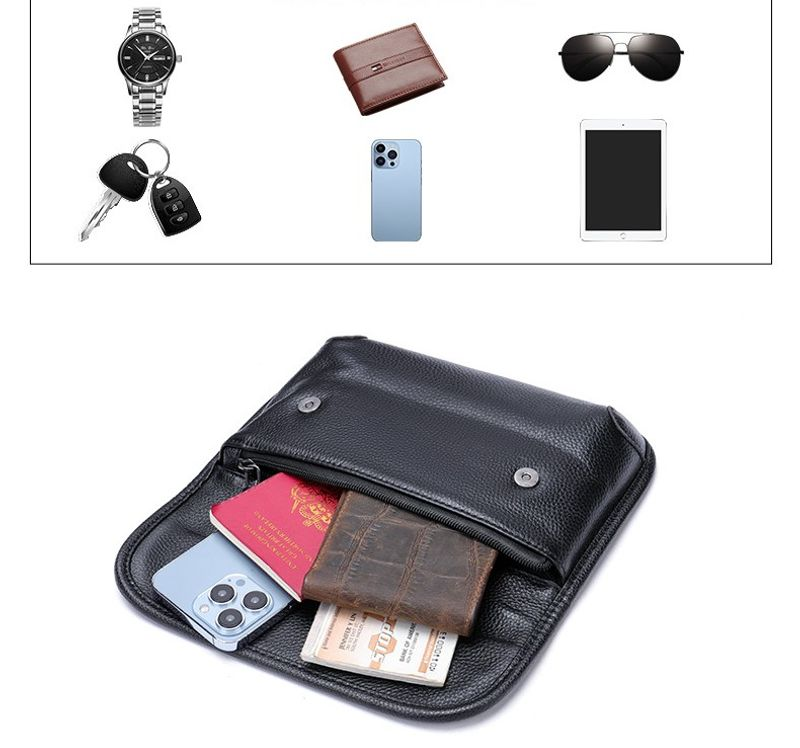 echtem Leder, coole Herrentasche, trendige One-Shoulder-Tigerkopftasche, Umhängetasche aus Rindsleder_voghion.com