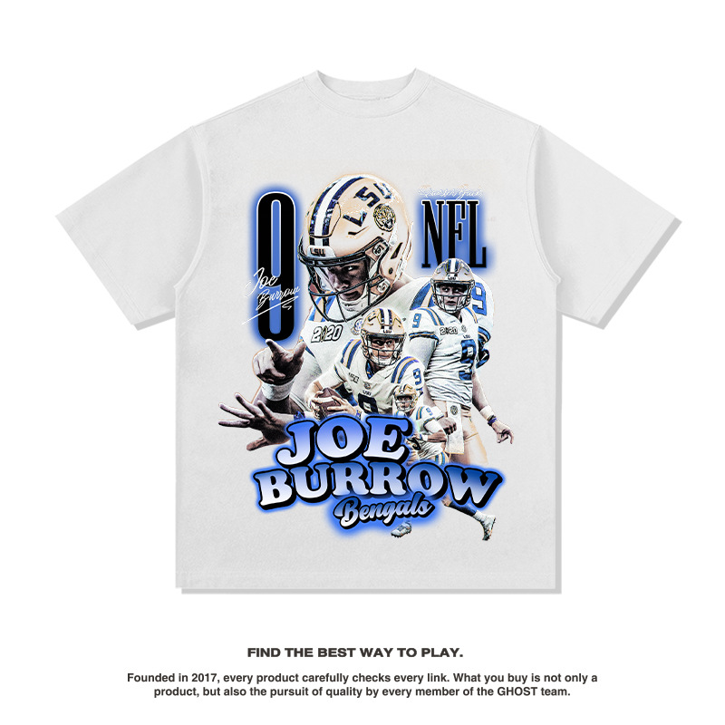 Koszulka z nadrukiem w stylu vintage z krótkim rękawem i długim rękawem BC Joe Brolo Rugby w modnym, luźnym stylu ulicznym_voghion.com