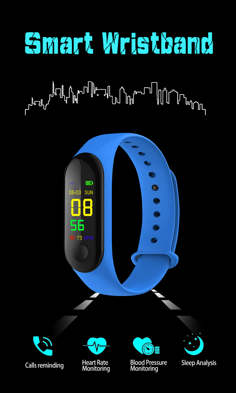 Smart Watch Kids Watches Children For Girls Boys Sport Bracelet Child Wristband Fitness Tracker Smartwatch Waterproof_voghion.com