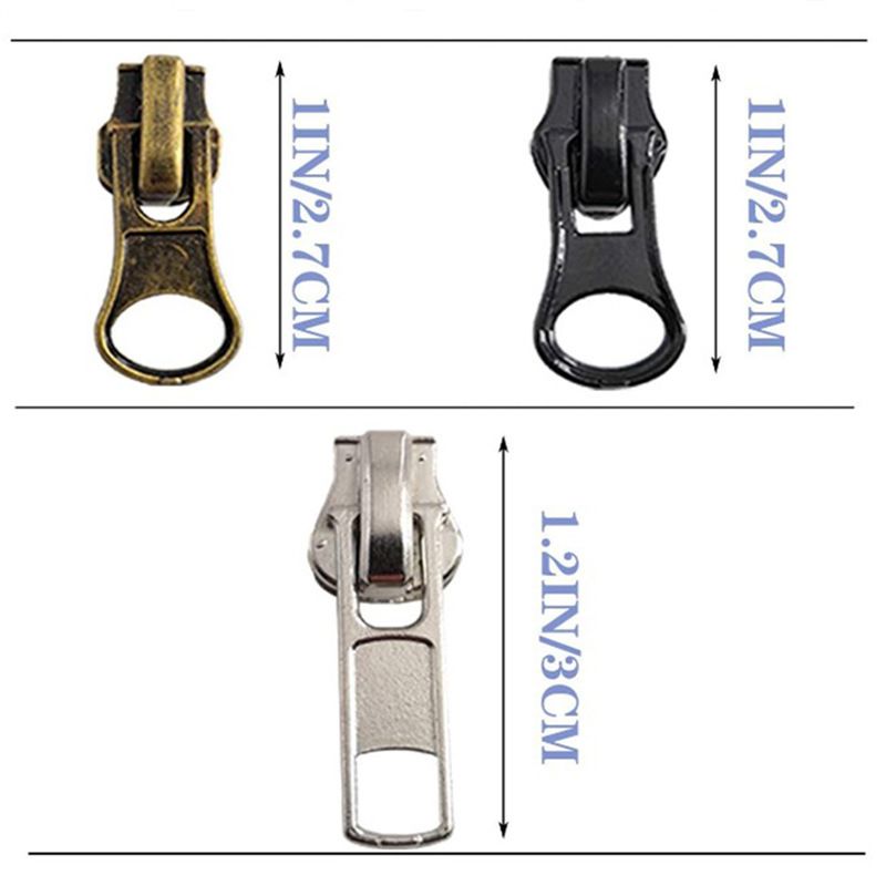 Nr. 5 metāla rāvējslēdzēja galviņas apģērbu remonta rāvējslēdzēja galviņas sveķu neilona rāvējslēdzēja piederumi_voghion.com