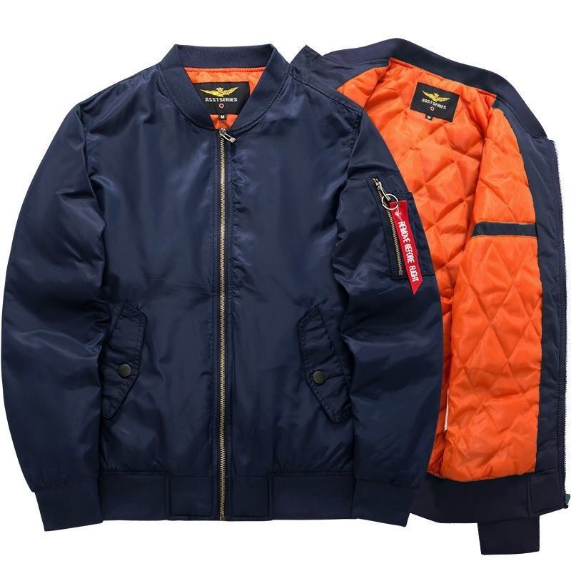 Herbst und Winter Mode Marke Pilot Jacke Baumwolle Männer verdickt Ins Baseball Mantel MA1_voghion.com