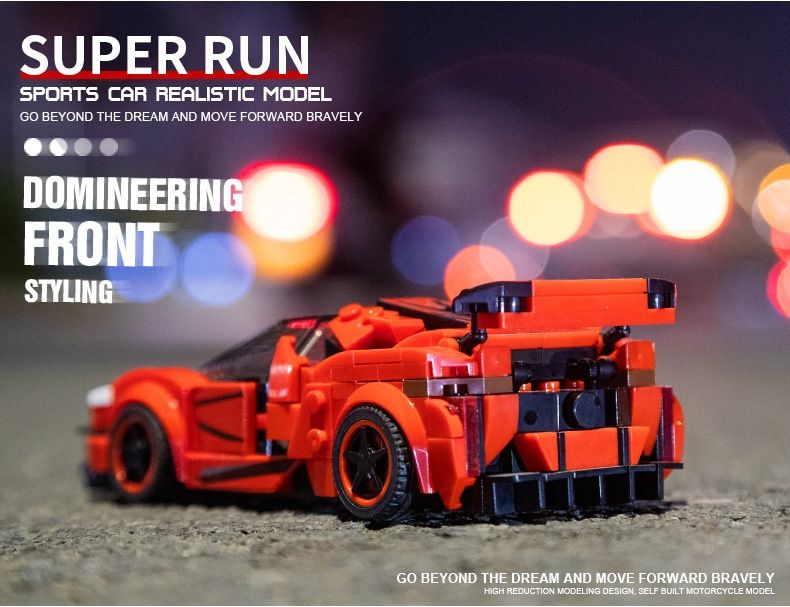 Aok Building Blocks Eight-Grid Racing Sris Childrn's Assmbly Educational Suprcar Modl Car Toy Dcoration_voghion.com