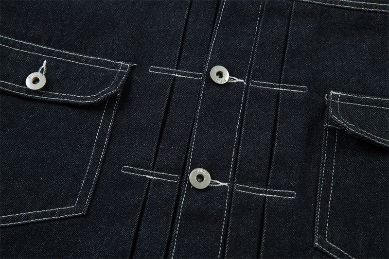 Men's Distressed Denim Jacket With Contrast Stitching - Oversized Streetwear Style For Spring & Fall - Lightweight Cotton Casual Coat (Blue)_voghion.com