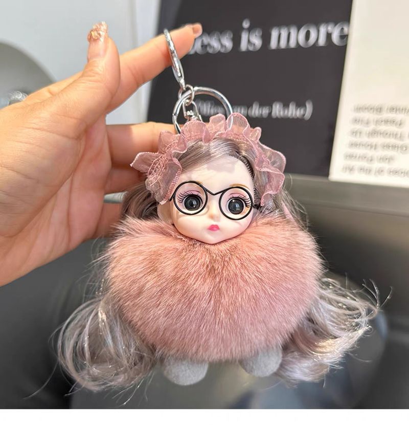 Rebase karusnahast nuku auto võtmehoidja ripats armas plush nukk nukk raamatukoti ripats paarile kingitus_voghion.com