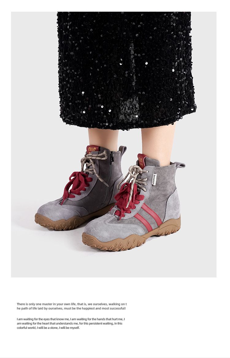 Botas de boxeo para mujer, talla pequeña, ideales para el invierno de 2024. Botas Martin cortas, estilo casual, con aumento de altura, perfectas para entrenamiento al estilo alemán._voghion.com