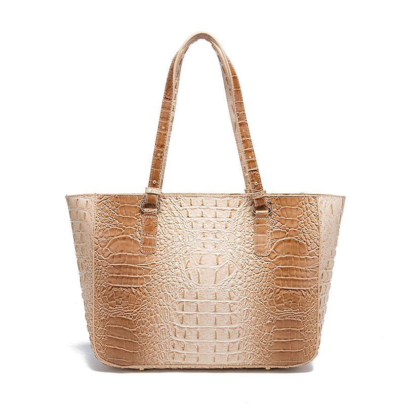 2023 nuova vendita calda versatile semplice borsa tote ascellare portatile moda borsa da donna retrò multi colore modello di coccodrillo Brahman_voghion.com